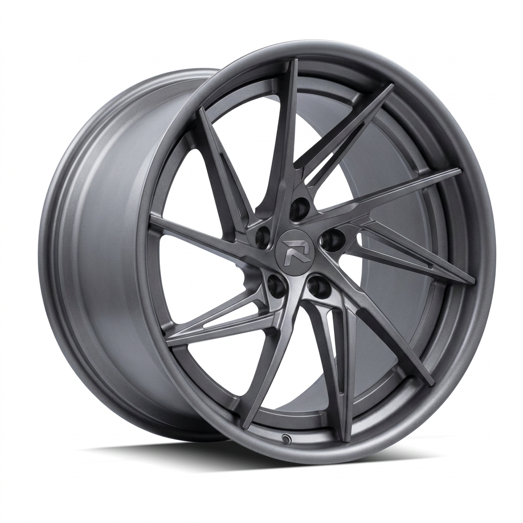 RZR XCIX forged wheel — Satin Titanium Grey