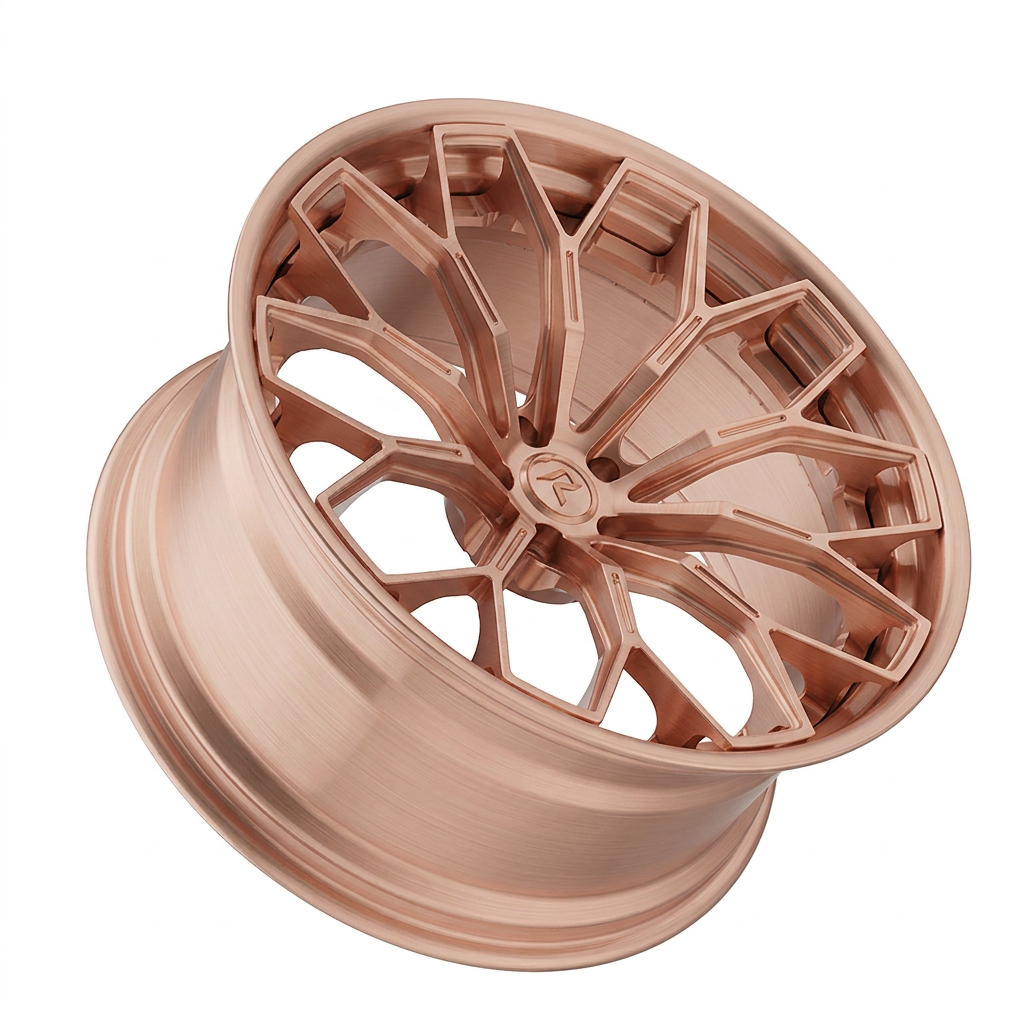 RZR LXVI forged wheel — Brushed Rose Gold