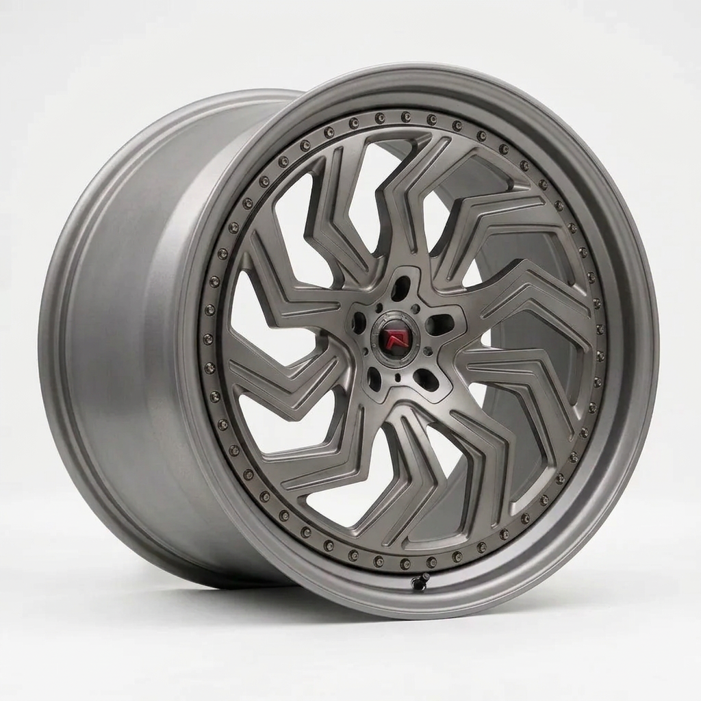 RZR XXXIX forged wheel — Satin Titanium Grey