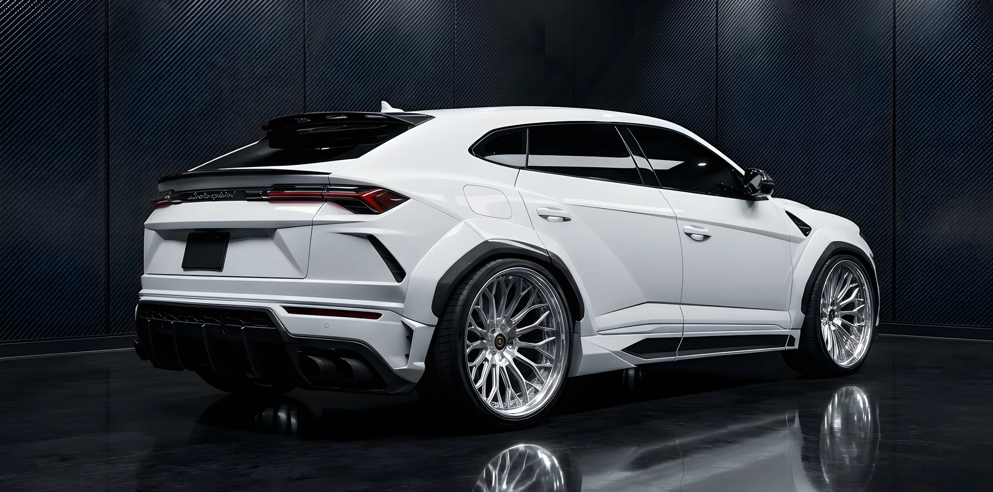 RAZOR TEC gallery banner — Lamborghini Urus with custom forged wheels, titanium valve-tronic exhaust and dry carbon aero parts