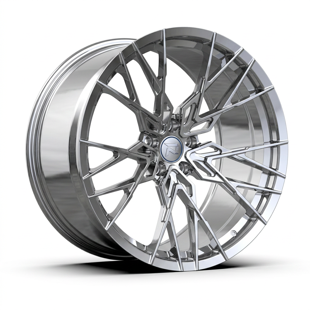 RZR CXLII forged wheel — Full Polished Chrome