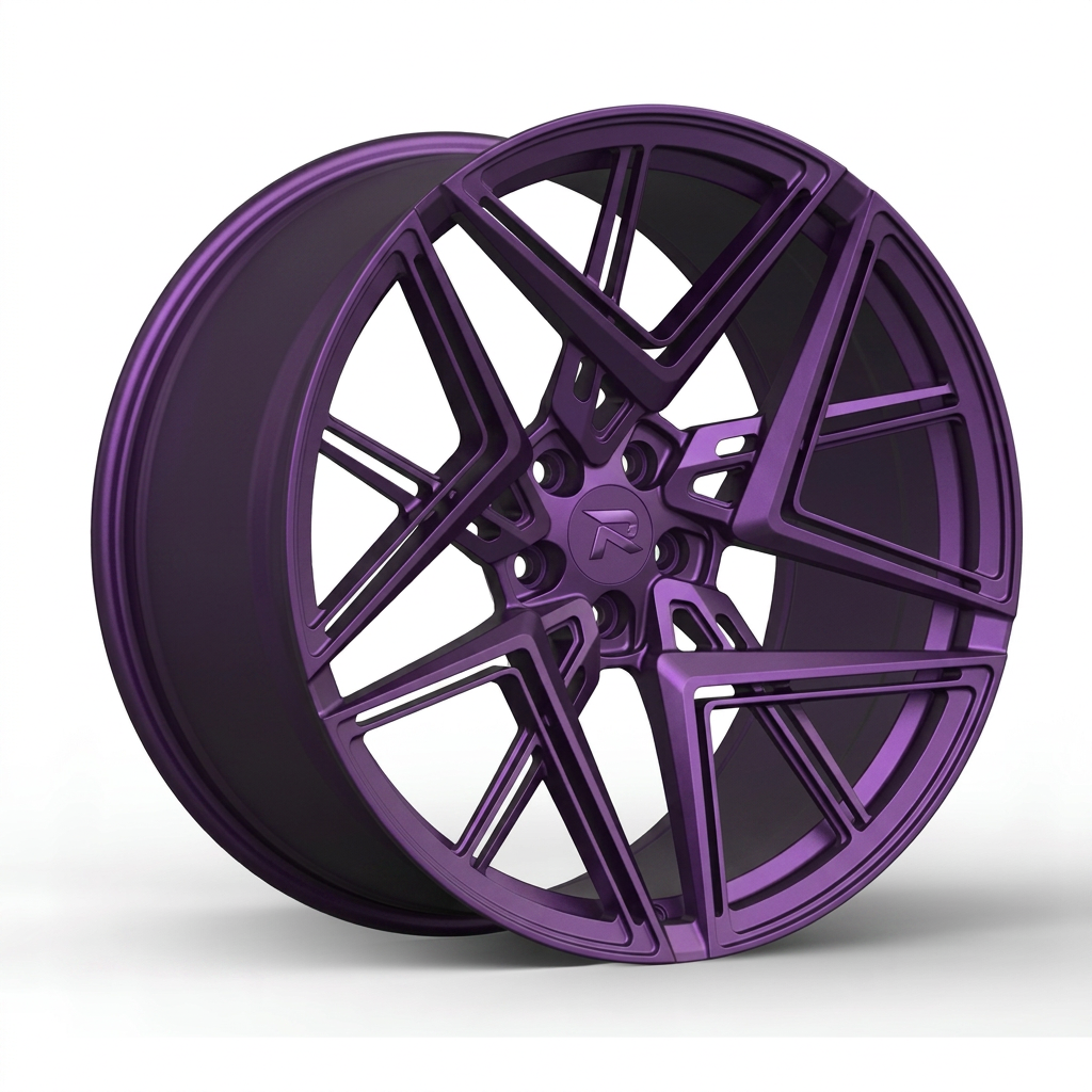 RZR CXXXII forged wheel — Satin Purple Metallic