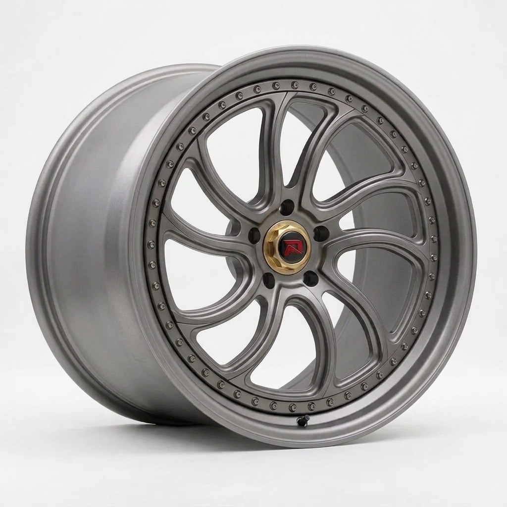 RZR XXXV forged wheel — Satin Titanium Grey
