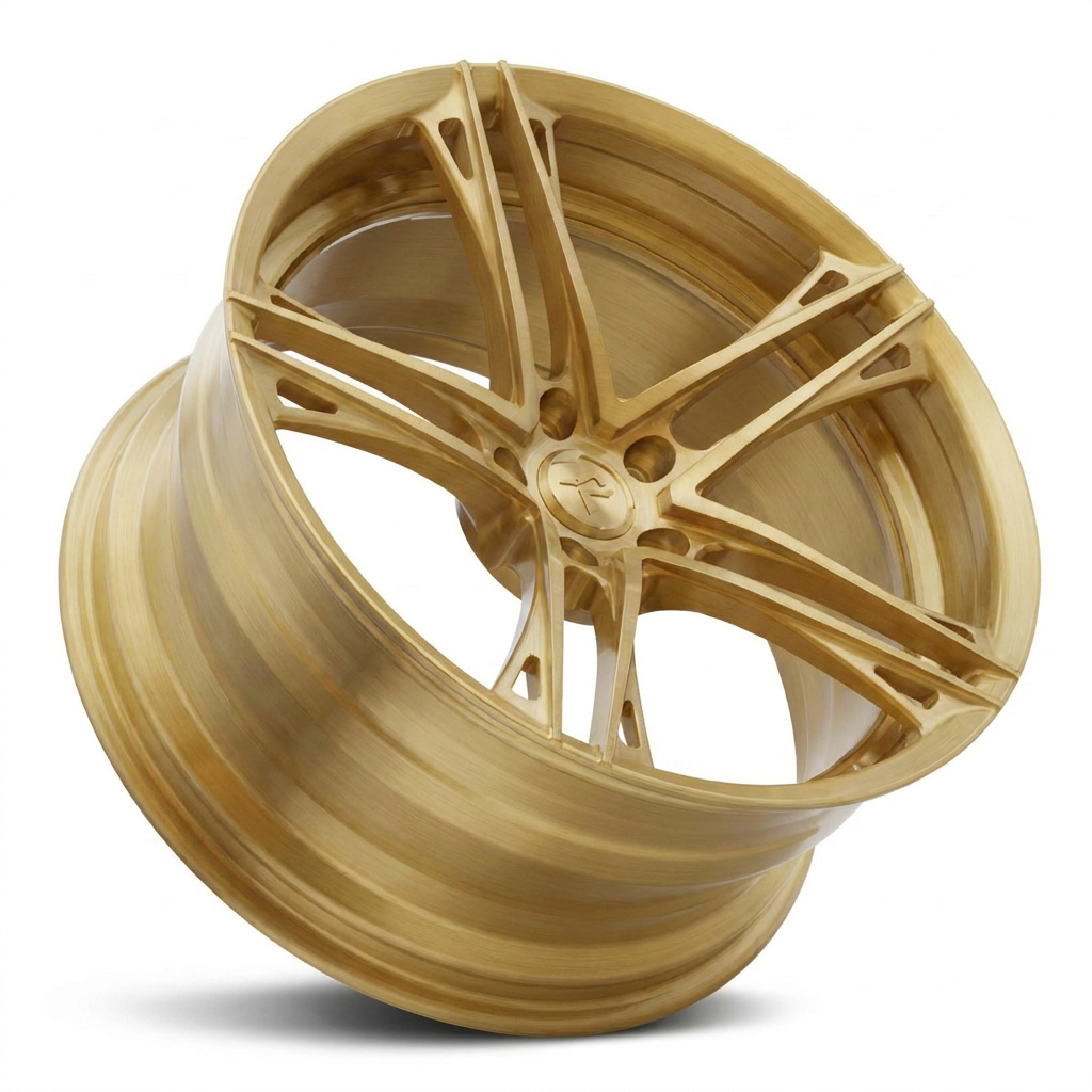 RZR V forged wheel — Brushed Gold