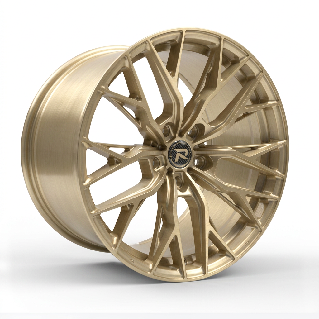 RZR CLV forged wheel — Brushed Champagne Gold
