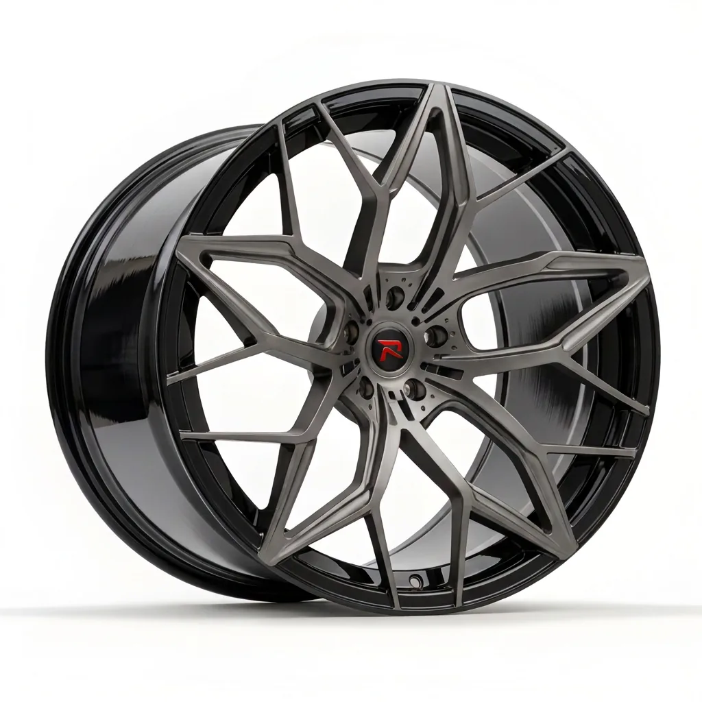 RZR XI forged wheel — Dark Graphite / Gloss Black