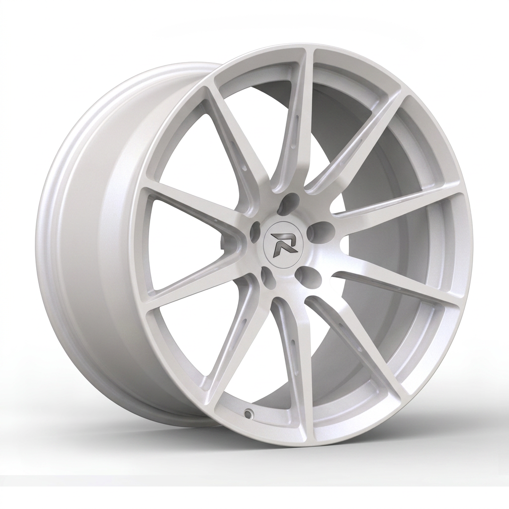 RZR CXCVIII forged wheel — Satin White Pearl