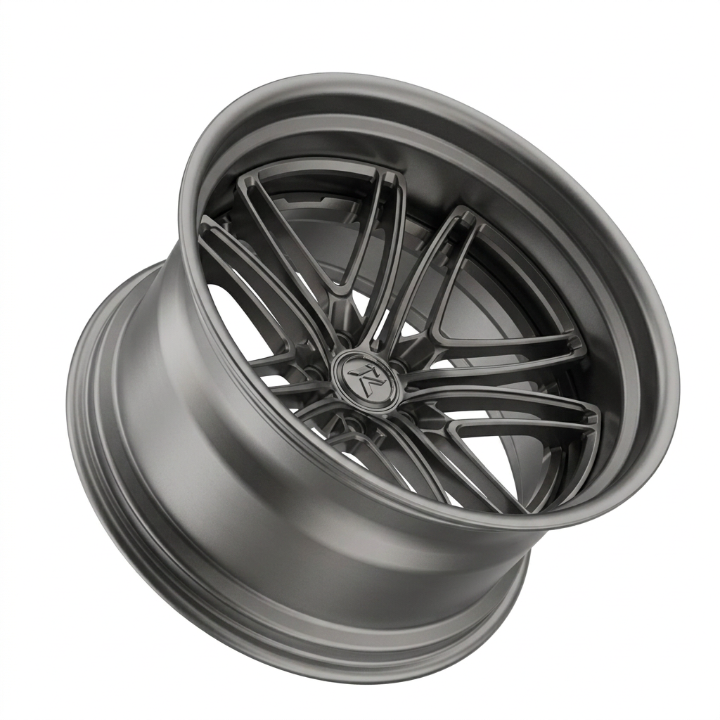 RZR LXVIII forged wheel — Satin Titanium Grey