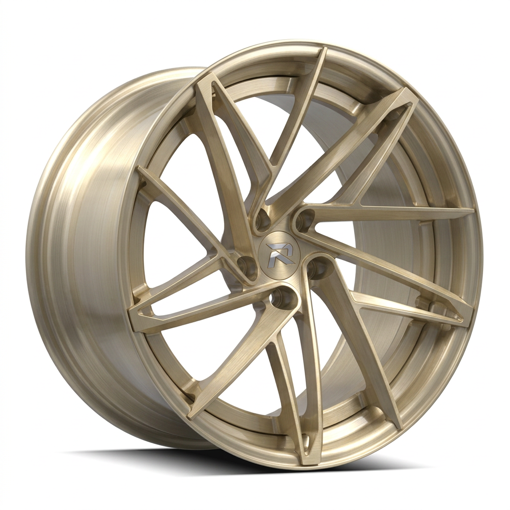RZR CII forged wheel — Brushed Champagne Gold