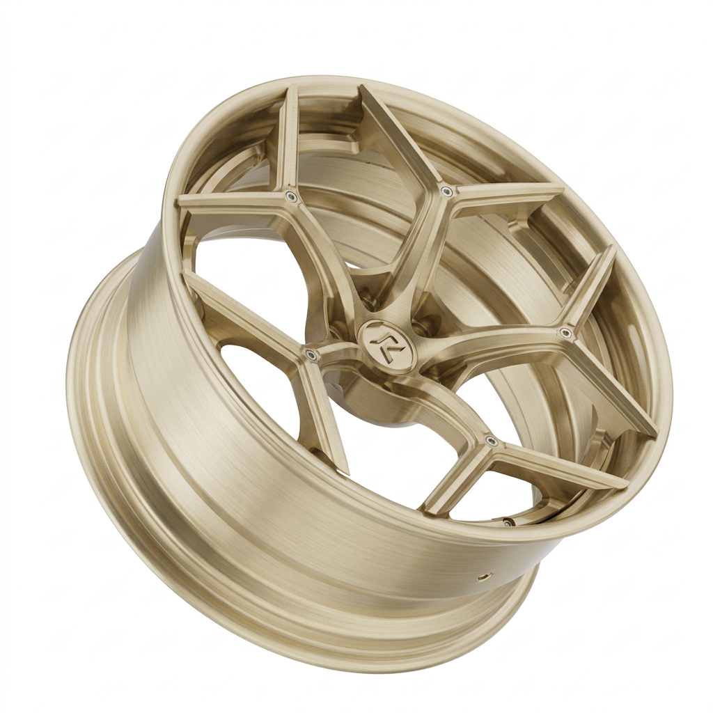 RZR LXI forged wheel — Brushed Champagne Gold