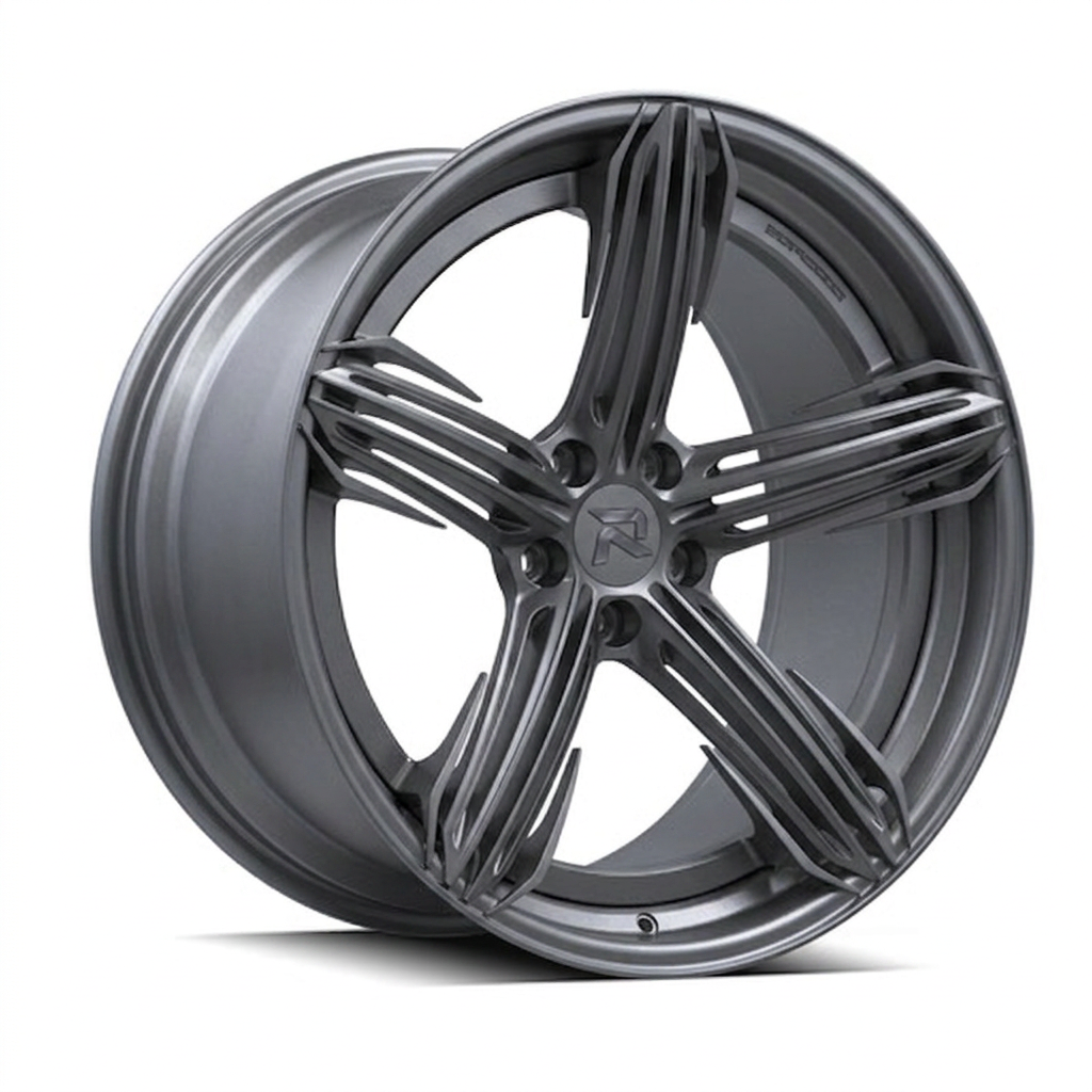 RZR CIV forged wheel — Satin Titanium Grey