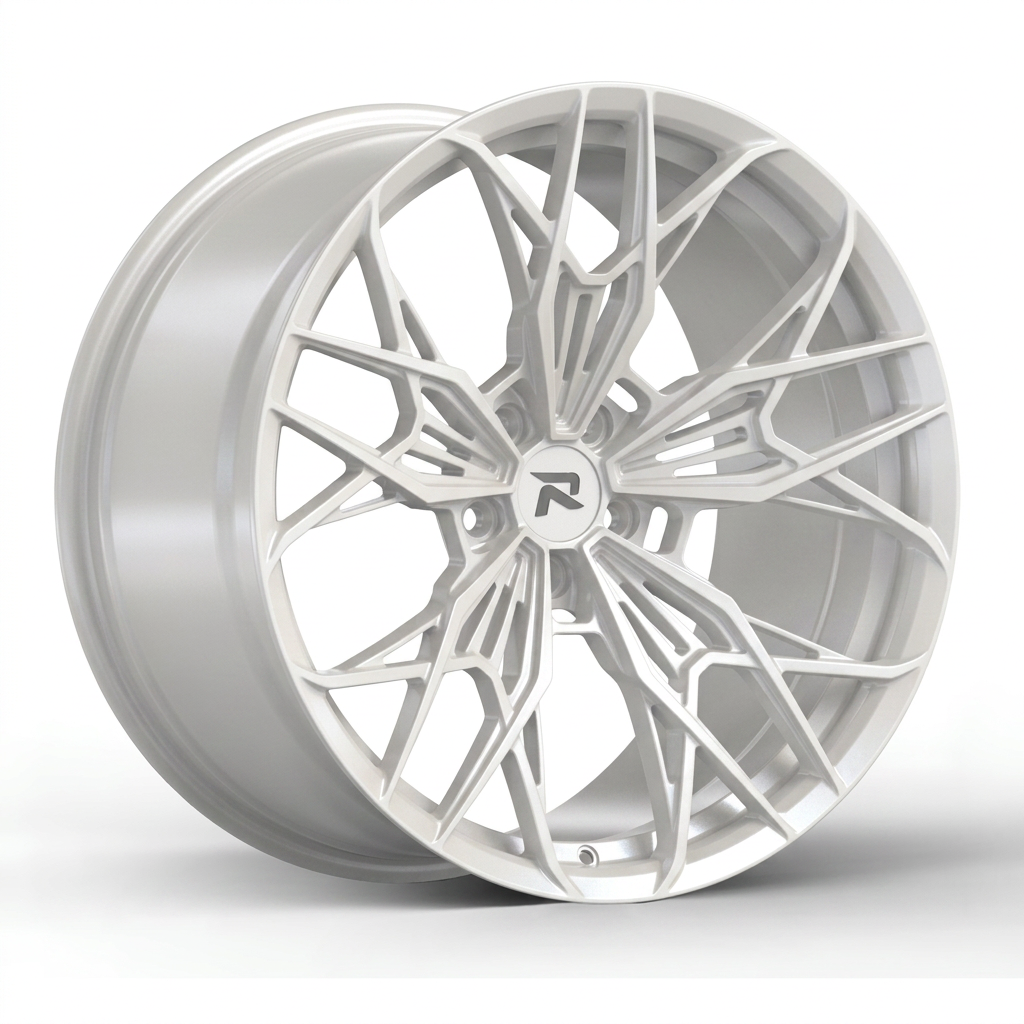 RZR CLXXXVI forged wheel — Satin White Pearl