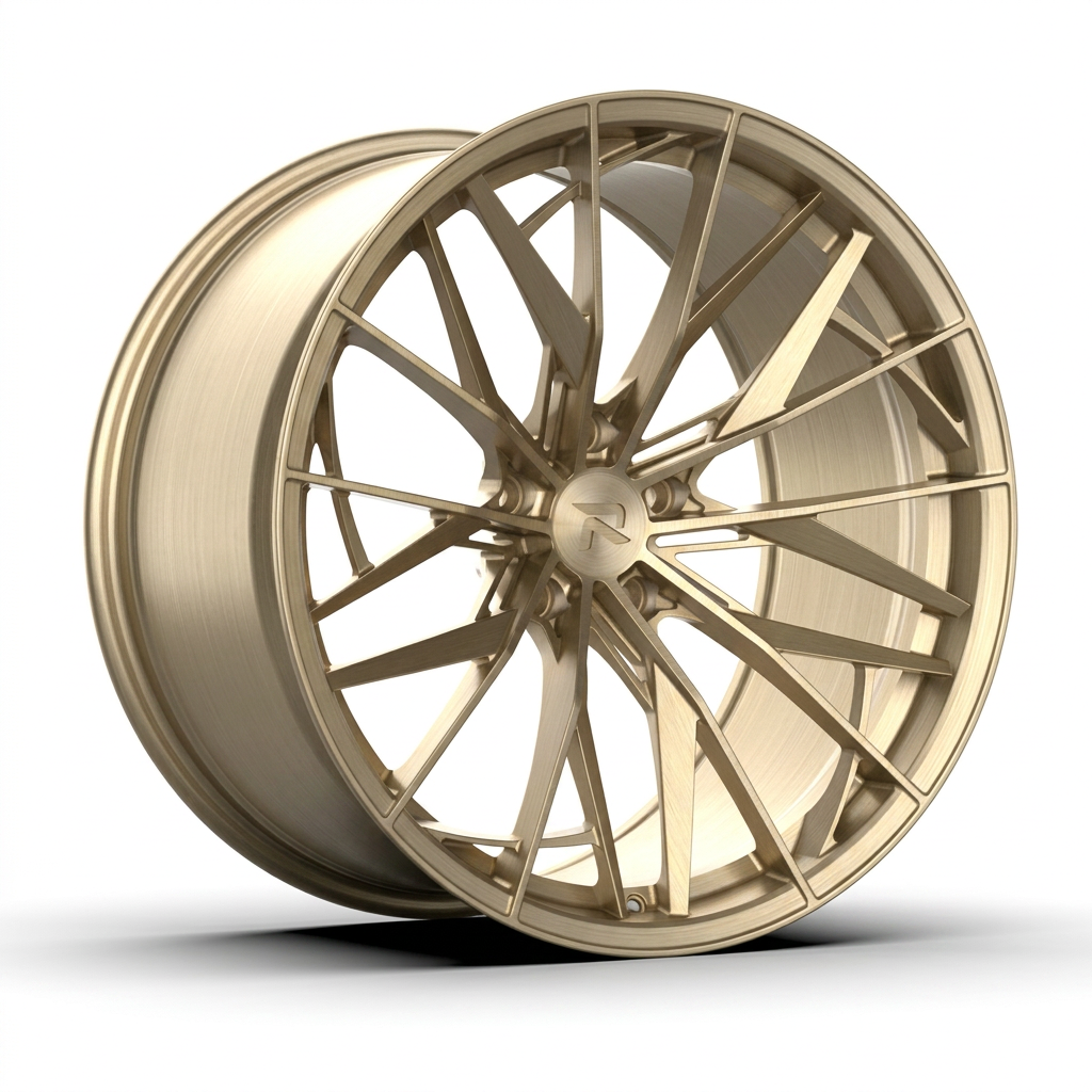 RZR CXXXIV forged wheel — Brushed Champagne Gold