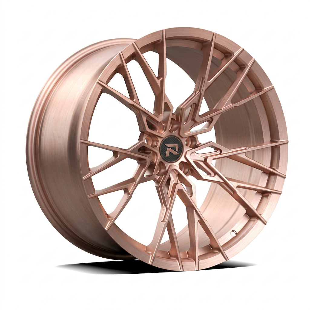 RZR CXLII forged wheel — Brushed Rose Gold