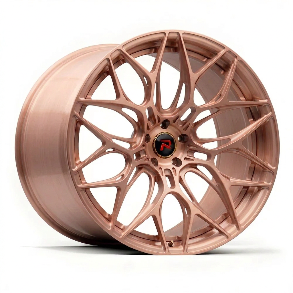 RZR XLVII forged wheel — Brushed Rose Gold