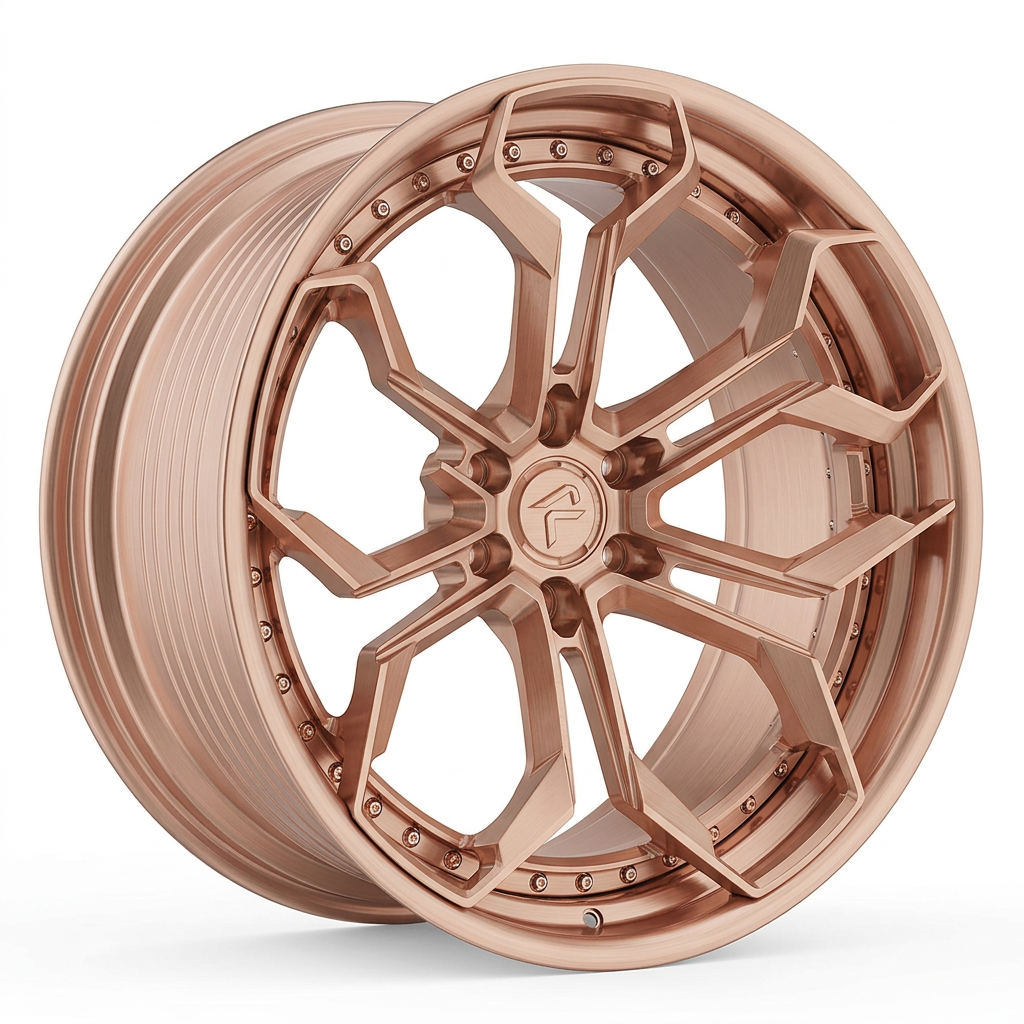 RZR LX forged wheel — Brushed Rose Gold