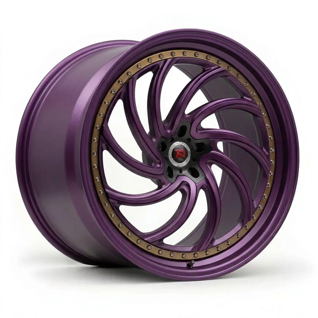 RZR XXIII forged wheel — Satin Purple Metallic
