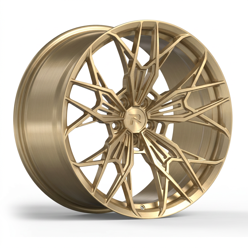 RZR CLXXXVI forged wheel — Brushed Champagne Gold