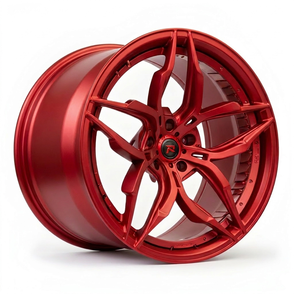RZR XVI forged wheel — Satin Candy Red