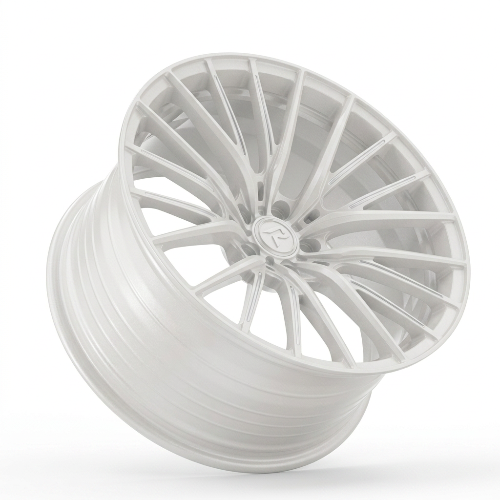 RZR LXXVI forged wheel — Satin White Pearl