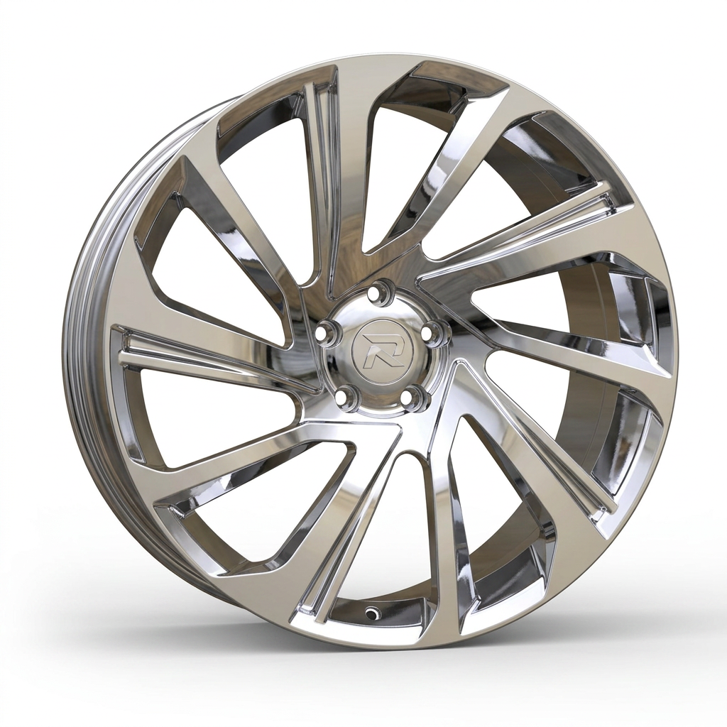 RZR CLIX forged wheel — Full Polished Chrome