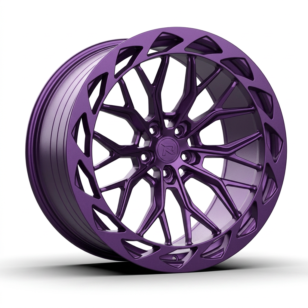 RZR CXXIII forged wheel — Satin Purple Metallic