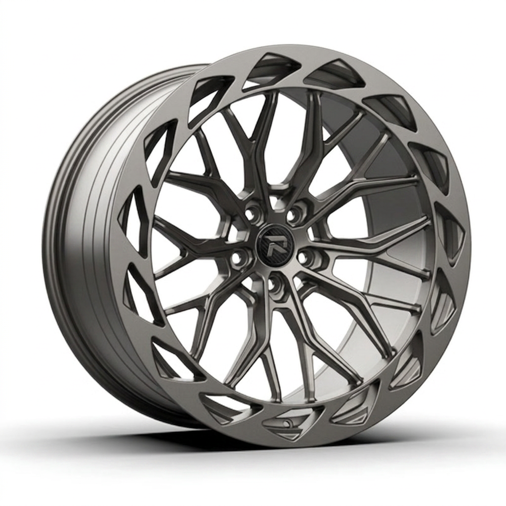 RZR CXXIII forged wheel — Satin Titanium Grey