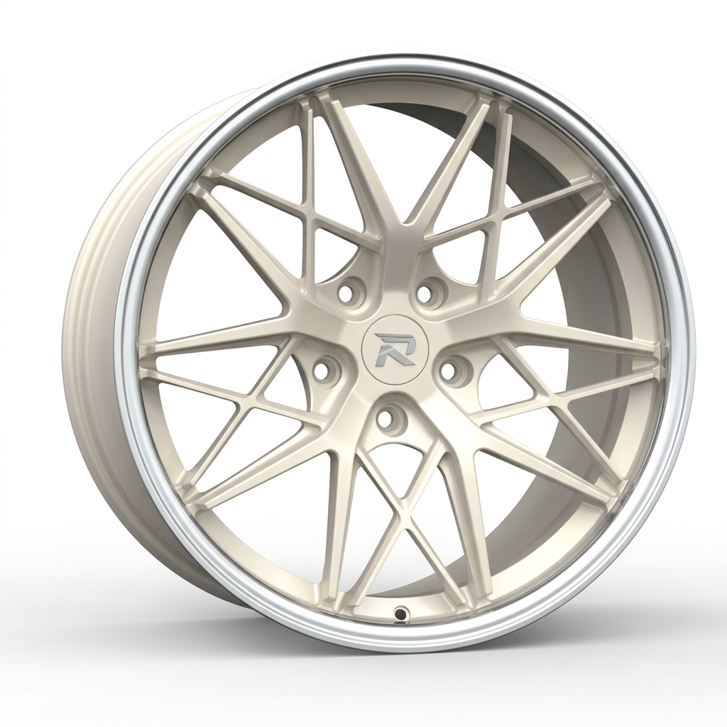 RZR CLXXIII forged wheel — Satin White Pearl