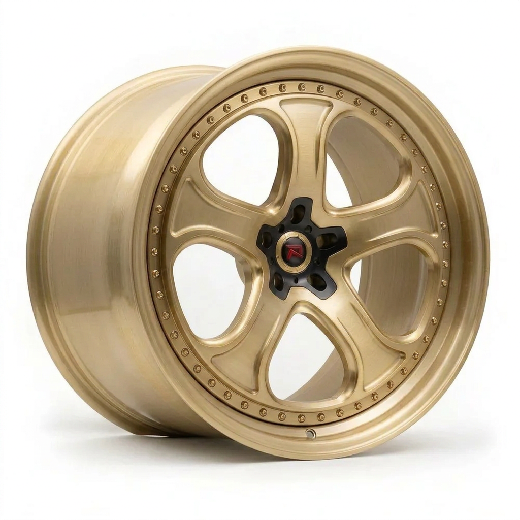RZR XXVI forged wheel — Brushed Champagne Gold