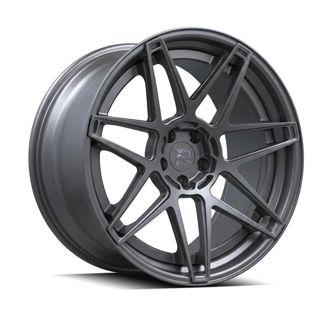 RZR XCVIII forged wheel — Satin Titanium Grey