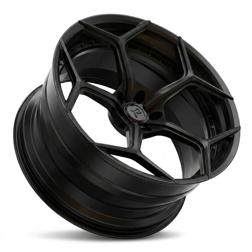 RZR VI custom forged wheel in Satin Black