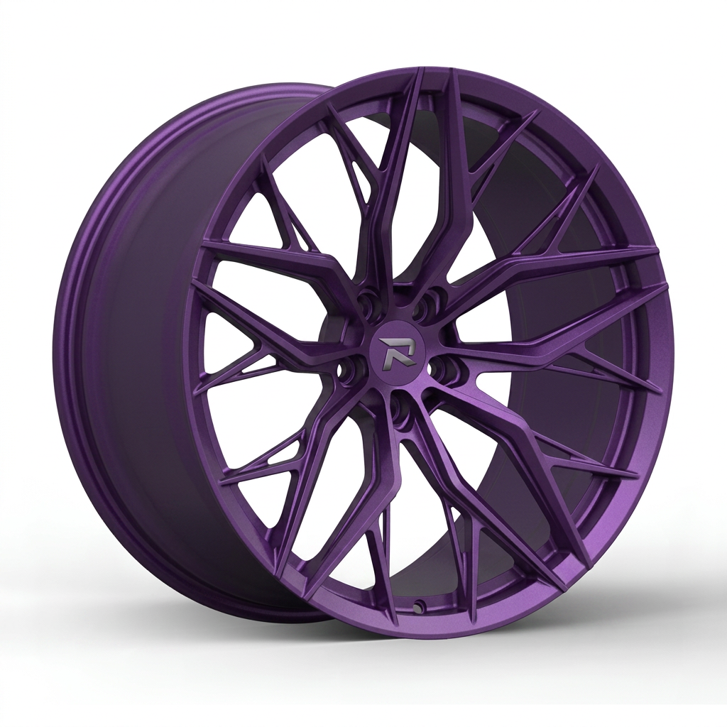 RZR CLXV forged wheel — Satin Purple Metallic