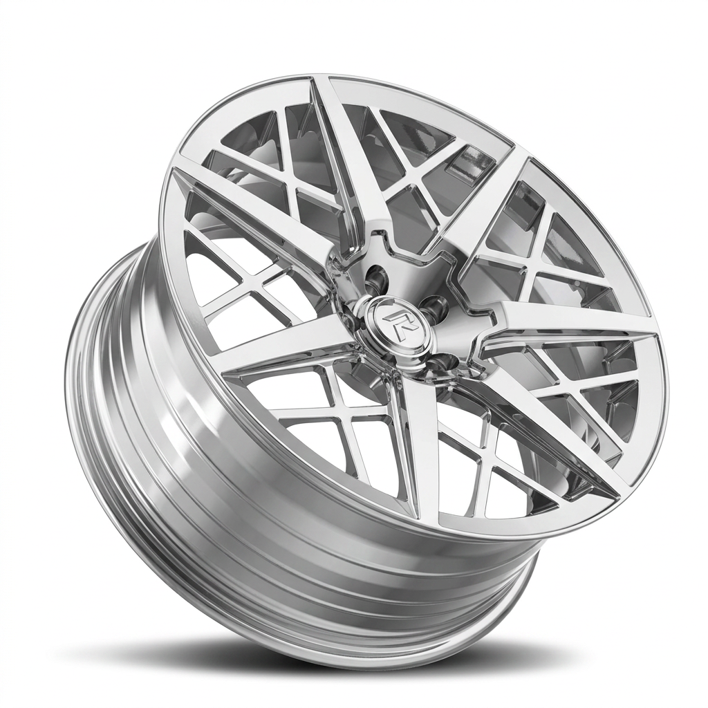 RZR LXXII forged wheel — Full Polished Chrome