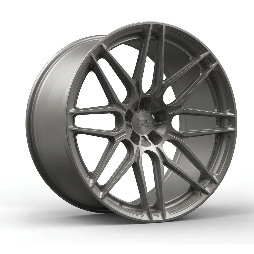 RZR CXVIII forged wheel — Satin Titanium Grey