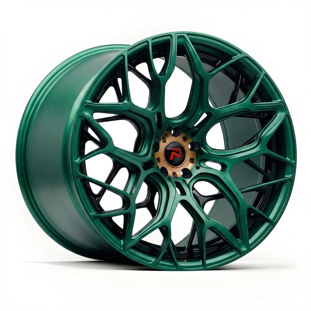 RZR XLIII forged wheel — Satin Emerald Metallic