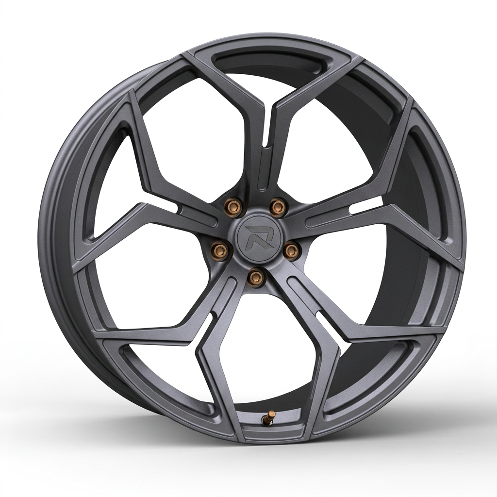 RZR CLXXV forged wheel — Matte Anthracite / Bronze Hardware