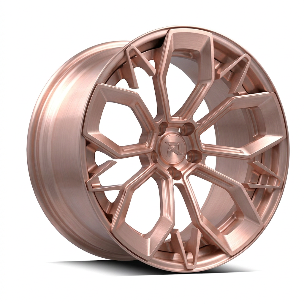 RZR CVI forged wheel — Brushed Rose Gold