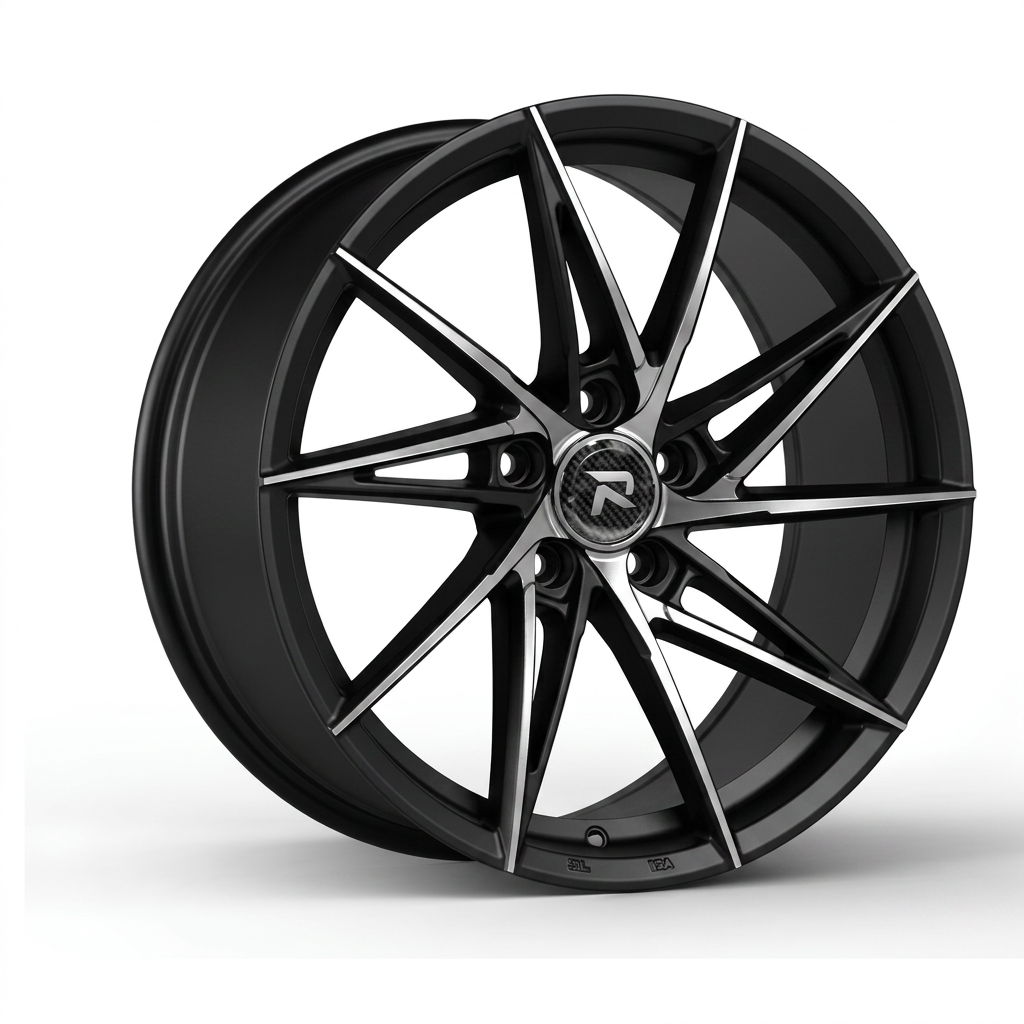 RZR CLXXXI forged wheel — Matte Black / Milled Edges