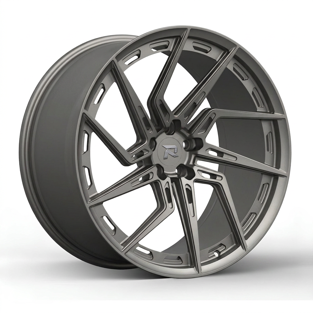 RZR CC forged wheel — Satin Titanium Grey
