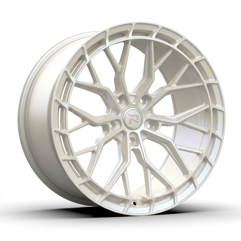 RZR CXXVI forged wheel — Satin White Pearl