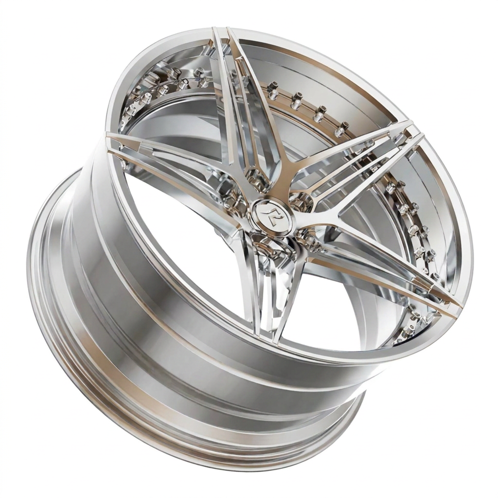 RZR VII forged wheel — Full Chrome Polished