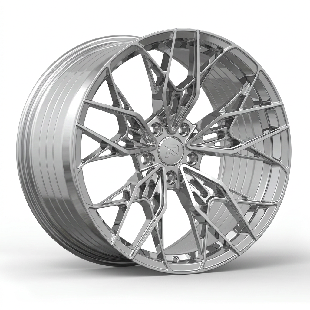 RZR CXXXVII forged wheel — Full Polished Chrome