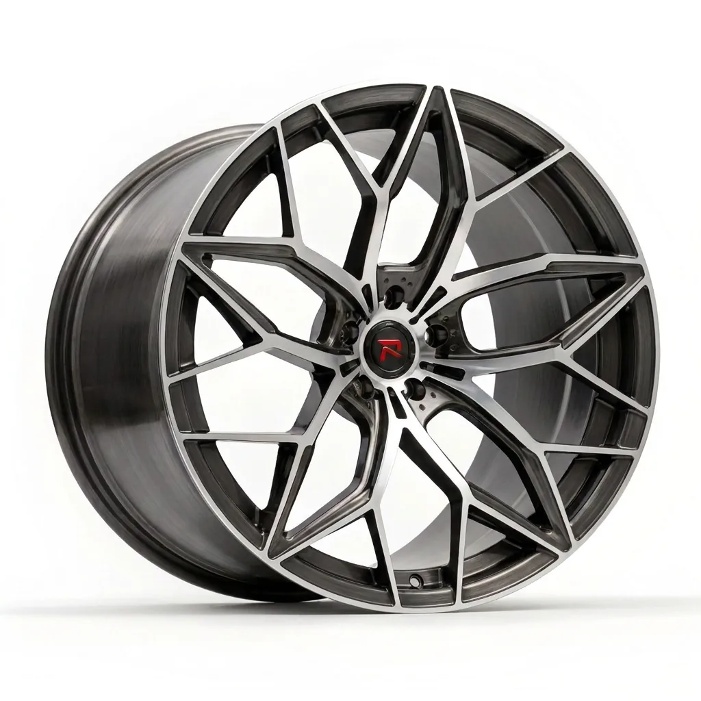 RZR XI forged wheel — Dark Graphite / Machined Face