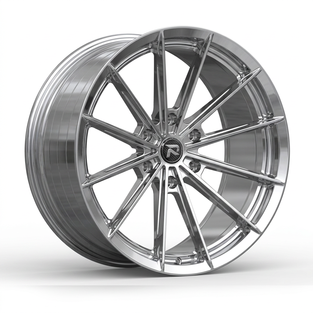 RZR CXX forged wheel — Full Polished Chrome