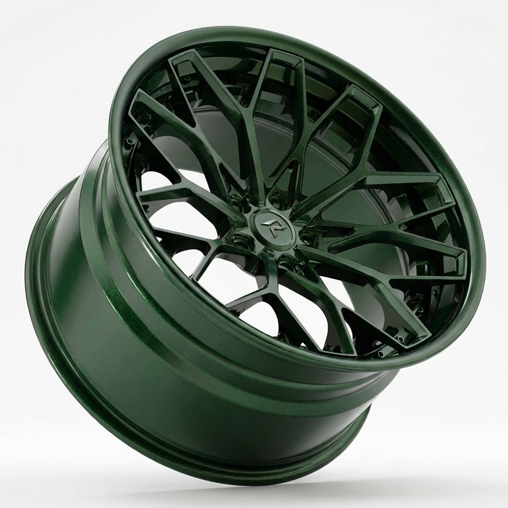 RZR VIII forged wheel — Gloss British Racing Green