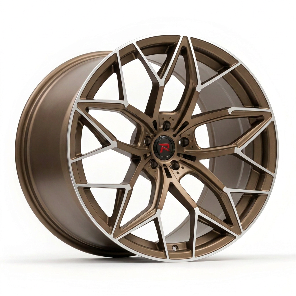 RZR XI forged wheel — Matte Bronze / Machined Face