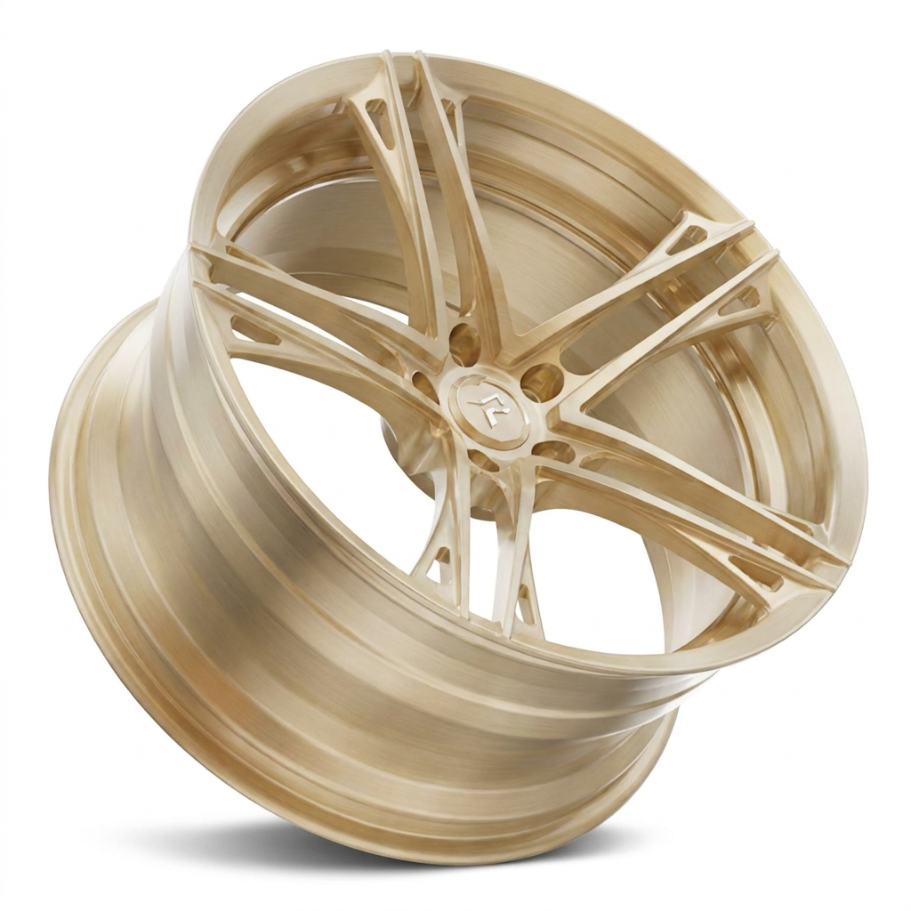 RZR V forged wheel — Full Brushed Gold