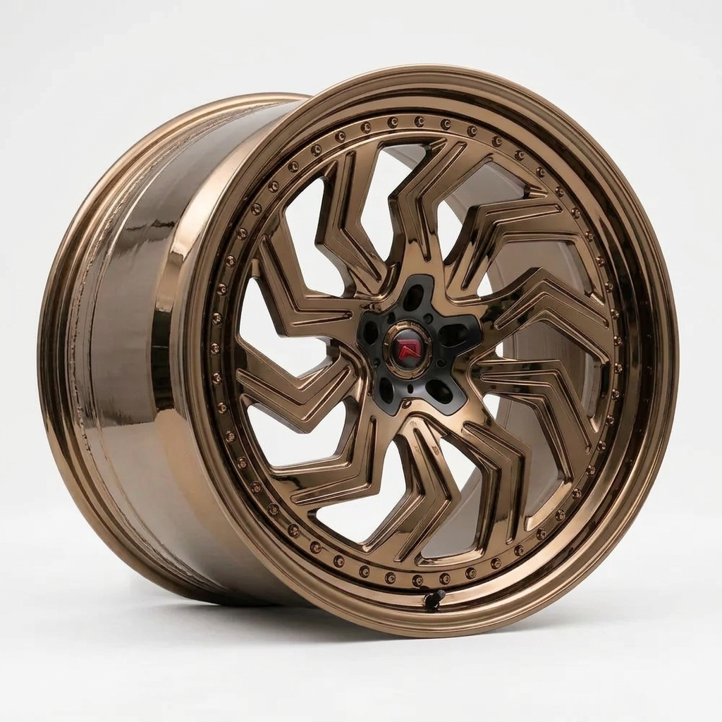RZR XXXIX forged wheel — Tinted Bronze Chrome