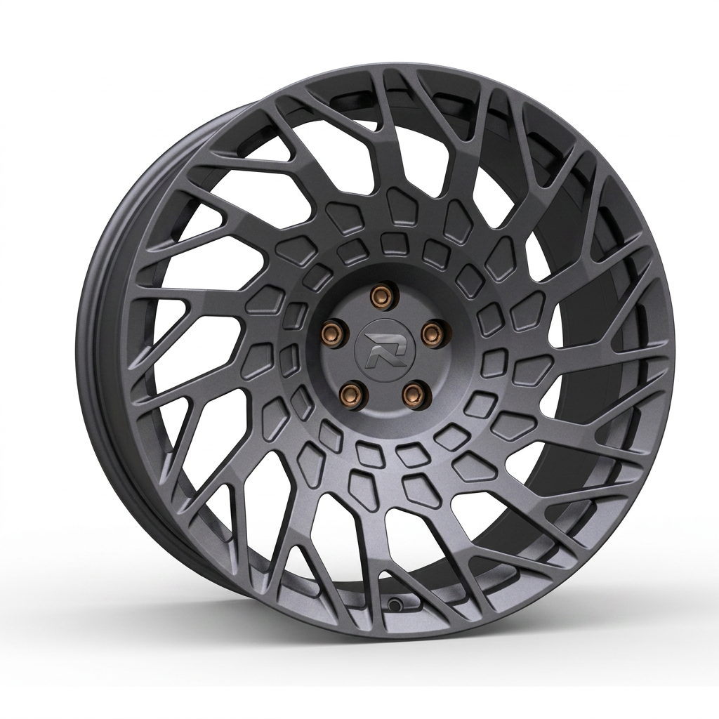 RZR CXLVII forged wheel — Matte Anthracite / Bronze Hardware