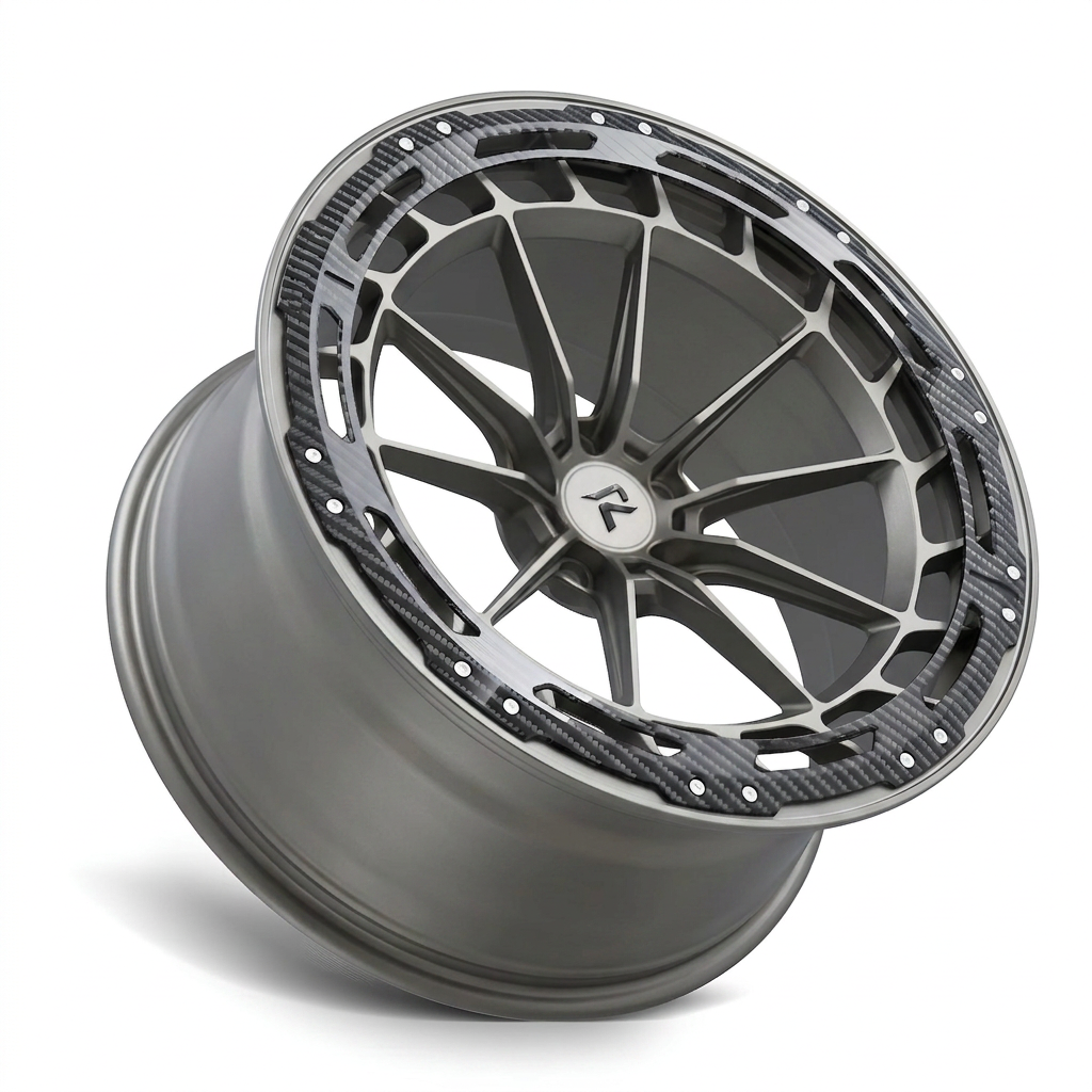 RZR LXX forged wheel — Satin Titanium Grey